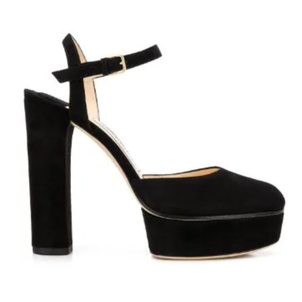 NEW Jimmy Choo Maple 125 suede platform pumps (39.5)